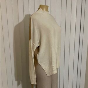 Elegant Cream Wool Women's Sweater